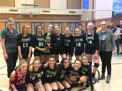 Union Hill Girls' Volleyball Champs - 7th grade 2017